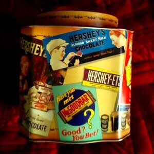 Vintage Hershey's Cocoa Tin Box Pristine Highly Collectible Hard to Find
